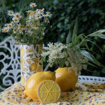 Deco citroen keramiek zomerdecoratie tafeldecoratie 11cm
