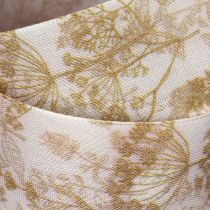 Artikel Cadeaulint met plantmotieven, decoratief dillelint, 40 mm breed, 20 m lang
