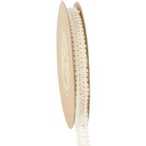 Artikel Decoratief jute lint, natuurlijk cadeaulint, crèmewit, 15 mm x 15 m