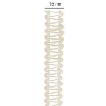 Artikel Decoratief jute lint, natuurlijk cadeaulint, crèmewit, 15 mm x 15 m