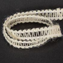 Artikel Decoratief jute lint, natuurlijk cadeaulint, crèmewit, 15 mm x 15 m