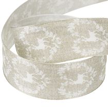 Artikel Sierlint naturel hert 40mm 20m