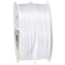 Artikel Decoratief lint satijnen lint wit dubbel satijnen lint 3mm 50m