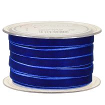 Artikel Decoratief lint Fluweel fluwelen lint blauw 10mm 20m