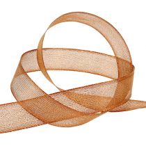 Artikel Decoratieve tape met lurex-strips koper 25 mm 20 m