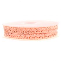 Artikel Decoratief lint gehaakt kant zalm 12mm 20m
