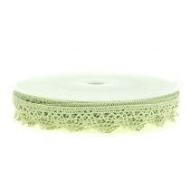 Artikel Decoratief lint kant groen 22mm 20m