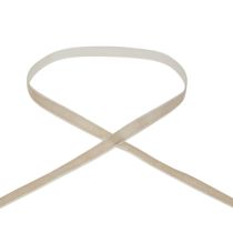 Decoratief lint fluweellint cadeaulint fluweel beige 10mm 20m