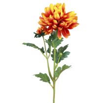 Artikel Kunstbloemen decoratie dahlia&#39;s kunstbloemen oranje 62cm