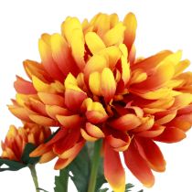Artikel Kunstbloemen decoratie dahlia&#39;s kunstbloemen oranje 62cm