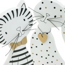 Decoratief figuur kat, winkeldecoratie, kattenfiguren, houten decoratie 2st