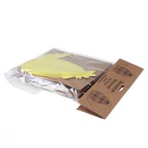 Artikel Decoratieve figuren honingraat kip geel groen paars 18,5x12x20cm 3st