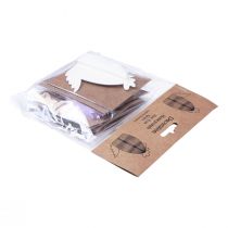 Artikel Decoratieve figuren honingraatpapier kippen gekleurd 7,5×4,5×8cm 6st