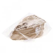 Artikel Decoratieve hanger hout decoratie harten bloemen bijen decoratie 10x15cm 6 stuks