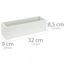 Artikel Decoratieve doos voor planten, plantenbak, plantenbak, houtdecoratie L32cm