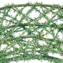 Artikel Groene decoratieve draadkrans van gaas voor doe-het-zelfprojecten, 19 cm, 2 stuks