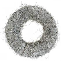 Decoratieve krans natuur, wijnstokkrans, naturel krans Ø25cm wit