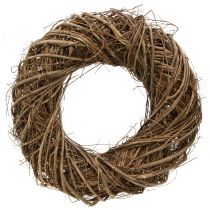 Artikel Decoratieve krans gemaakt van iepentakken in naturel Ø28–30cm H6,5cm 2st