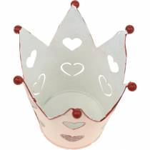 Artikel Decoratieve kroon, metalen lantaarn, plantenbak voor Valentijnsdag, metalen decoratie met een hart