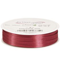 Artikel Decoratief lint smal taftlint Bordeaux 10mm 50m