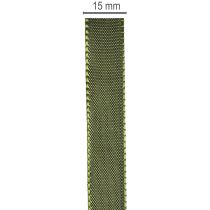 Artikel Cadeaulint met geweven rand, taftlint voor knutselprojecten, 15 mm breed, 50 m lang