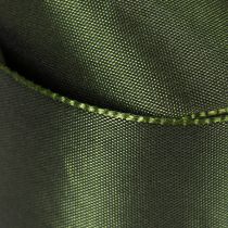 Artikel Satijnen lint voor het inpakken van cadeaus, taftlint, groen, 40 mm breed, 5 m lang