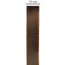Artikel Bruin taft cadeaulint voor feestelijke decoratie, 15 mm breed, 10 m lang