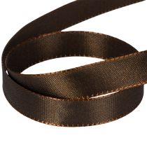 Artikel Bruin taft cadeaulint voor feestelijke decoratie, 15 mm breed, 10 m lang