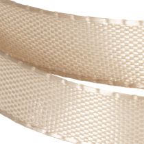 Artikel Smal beige cadeaulint, fijn lint voor verpakkingen, 10 mm breed, 50 m lang