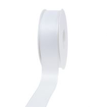 Decoratieband wit 40mm 50m