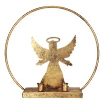 Decoratieve ring metalen engel sierkaarshouder Kerstmis Ø37,5cm