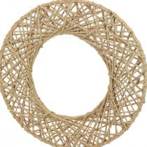 Artikel Decoratieve ringen jute bedekt hangende decoratie boho decoratie naturel Ø38cm 2st