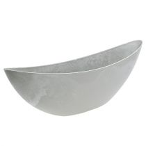 Artikel Decoratieve kom lichtgrijs 55,5cm x 14cm H17,5cm 1 stuk