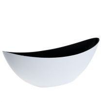Sierschaal kunststof wit 38.5cm x 12.5cm H13cm