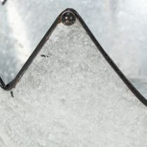Artikel Decoratieve schaal, metalen schaal met kroon Ø26,5/22,5/19 cm, set van 3
