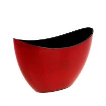 Artikel Decoratieve schaal kunststof rood-zwart 24cm x 10cm x 14cm 1 st