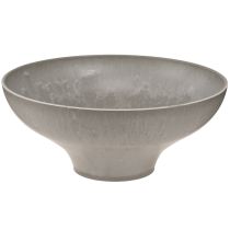 Artikel Decoratieve schaal met voet, plantenbak rond, grijs, Ø19cm, H8cm