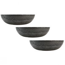 Artikel Decoratieve ronde plantenbak, grijs, Ø37cm H10,5cm