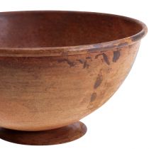 Artikel Decoratieve schaal metalen schaal roest decoratie vintage Ø34cm H12cm