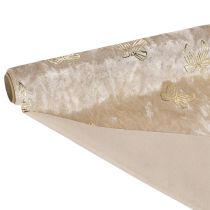 Artikel Tafelloper, decoratieve stof, met patroon, brede strikken, 35x120cm, 2 stuks