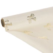 Artikel Tafelloper, decoratieve stof, met patroon, brede strikken, 35x120cm, 2 stuks
