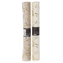 Artikel Tafelloper, decoratieve stof met smalle strikken, op rol, 120x35cm, 2 stuks
