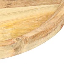 Artikel Decoratief dienblad sierbord van natuurlijk acaciahout Ø20cm