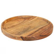 Artikel Sierbord sierschaal hout acacia naturel geolied Ø20cm
