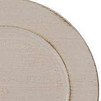 Artikel Decoratief bord kunststof decoratief kunststof bord grijsbruin Ø33cm