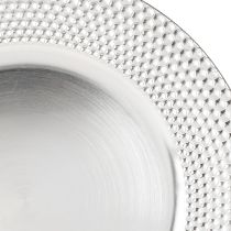 Artikel Sierbord rond kunststof sierbord zilver Ø33cm