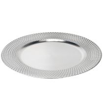 Artikel Sierbord rond kunststof sierbord zilver Ø33cm