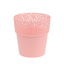Sierpot kunststof roze Ø13cm H13.5cm 1p