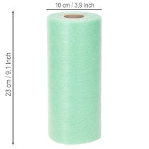 Artikel Groene rol vliesstof, 25 meter, tafeldecoratie, per meter verkocht.