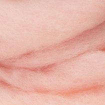 Artikel Decoratief roze wollen koord van 2 meter, viltwol voor knutselwerk en bloemschikken.